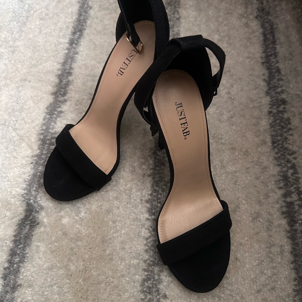 JustFab Elegant Black Heels for Women